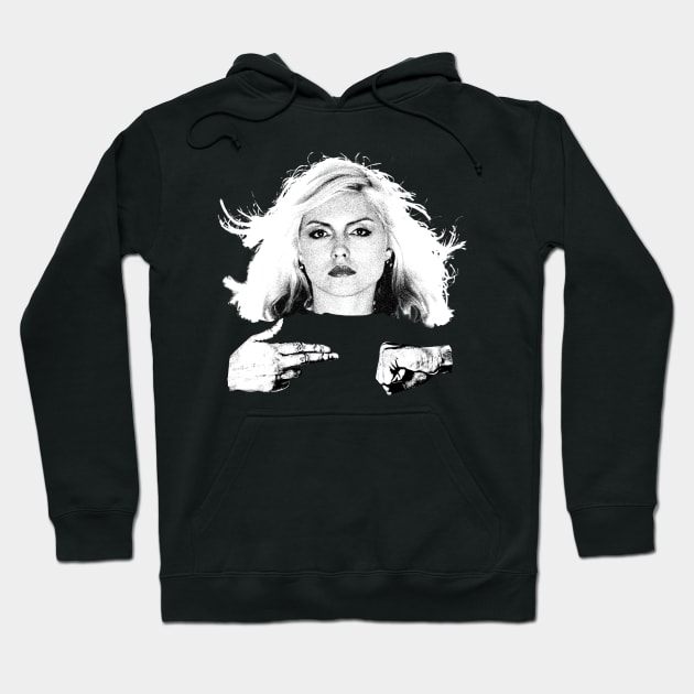 BLACKOUT / BLONDIE / Run the Jewels black white Hoodie by regencyan